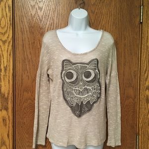 Free Kisses Lightweight Owl Knit Sweater
